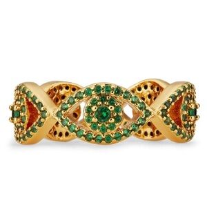 NWT | KURT GEIGER LONDON | Size 8 | Crystal Evil Eye Ring